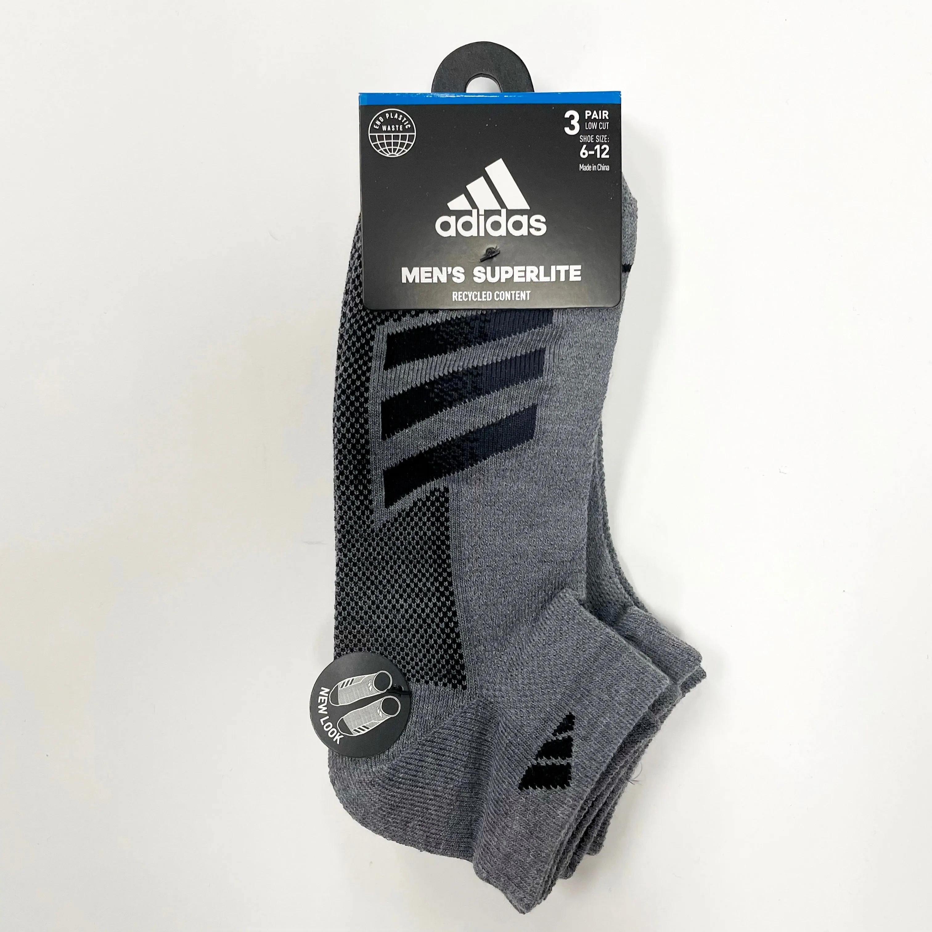 Adidas Men's Superlite low-cut 3 pairs socks