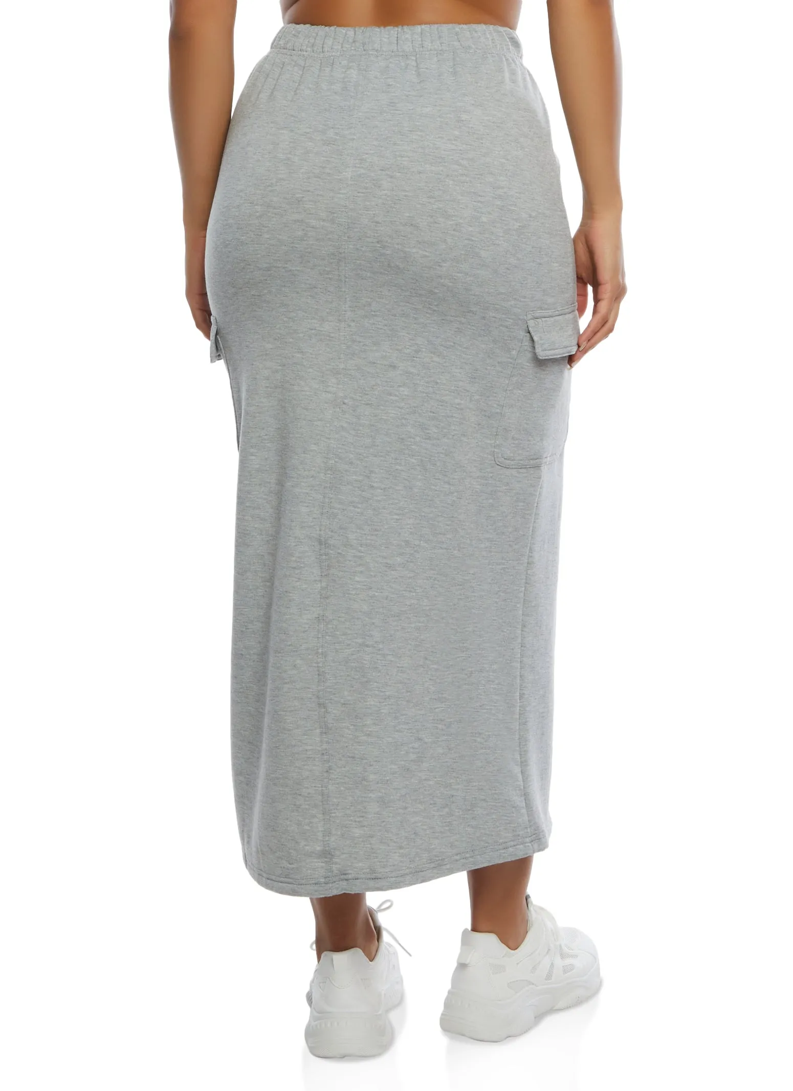 Almost Famous Toggle Drawstring Cargo Pocket Maxi Skirt