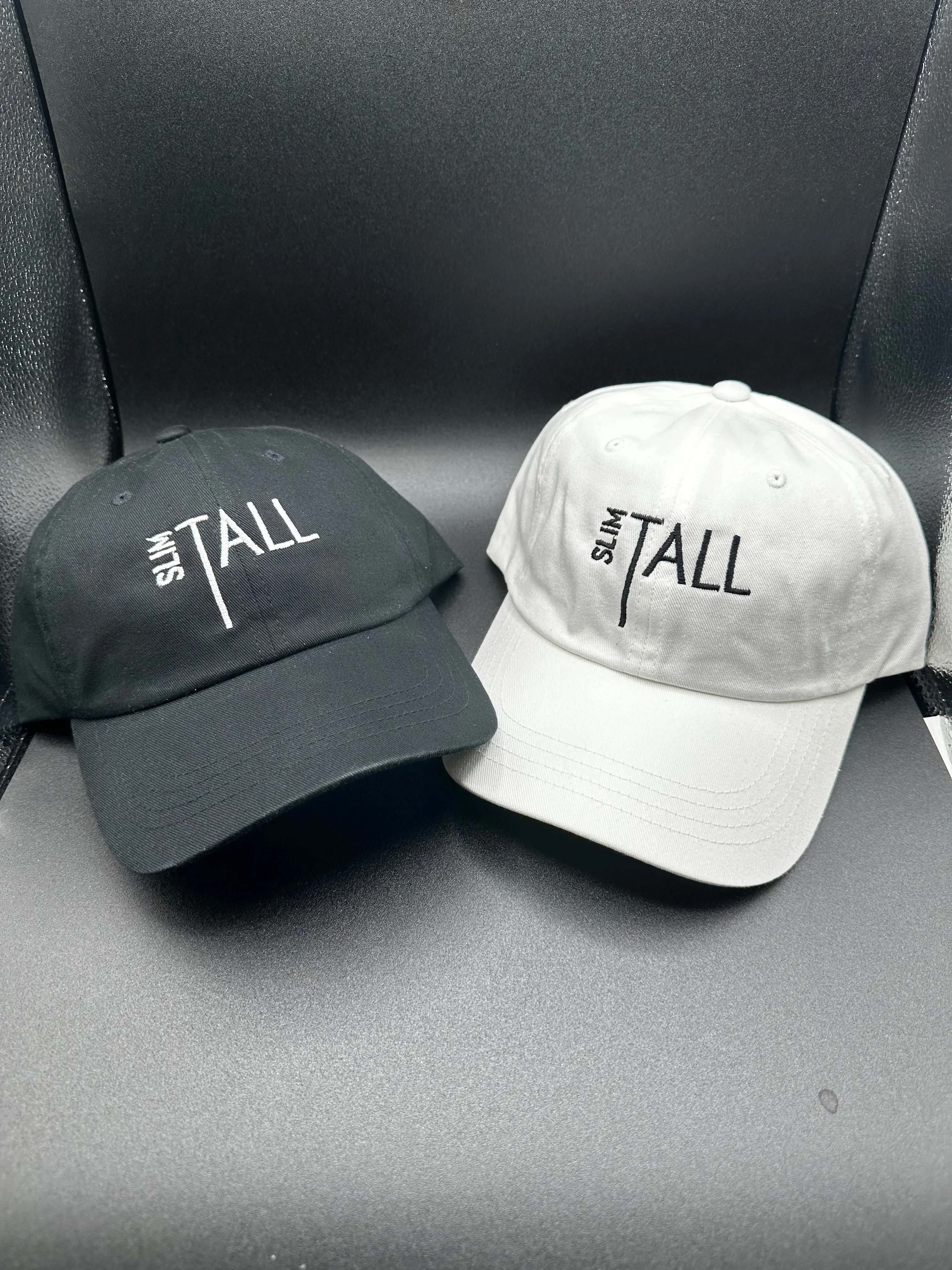 Black/White SlimTall Dad Hats