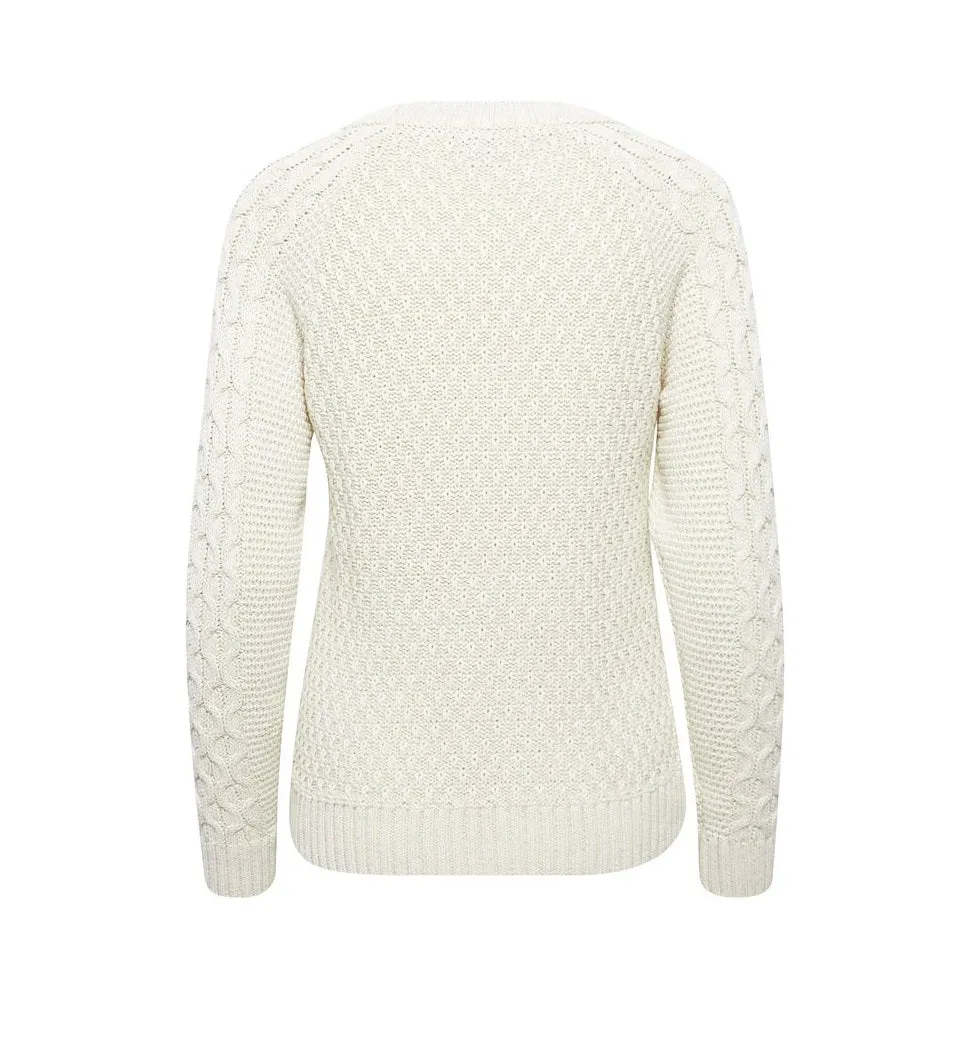 b.young Olgi knitted women's sweater 20812260 114800 white