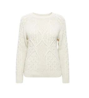 b.young Olgi knitted women's sweater 20812260 114800 white