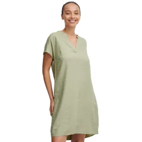 b.young women's dress with V-neck Byfalakka 20811336 160213 tea