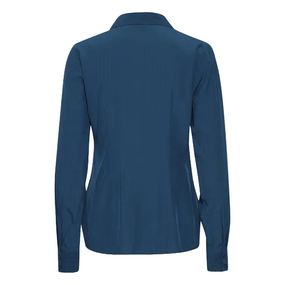 b.young women's shirt long sleeve Hubba Reg 20813836 194033 blue