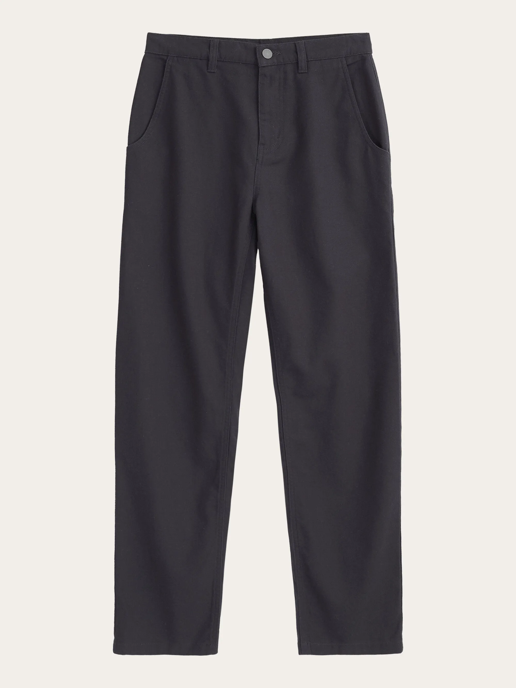 CALLA tapered canvas pant - Black Jet