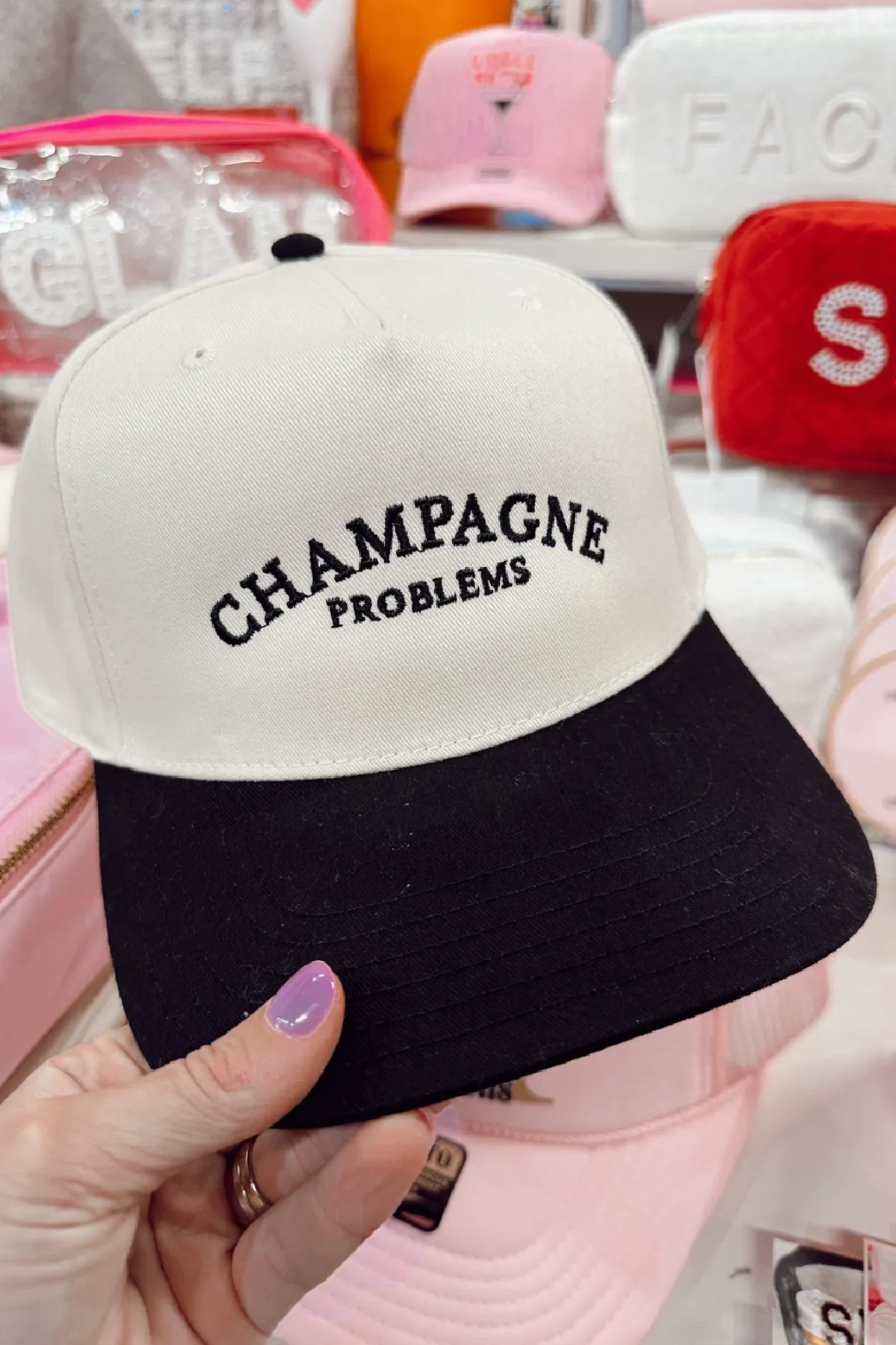 Champagne Problems Vintage Hat