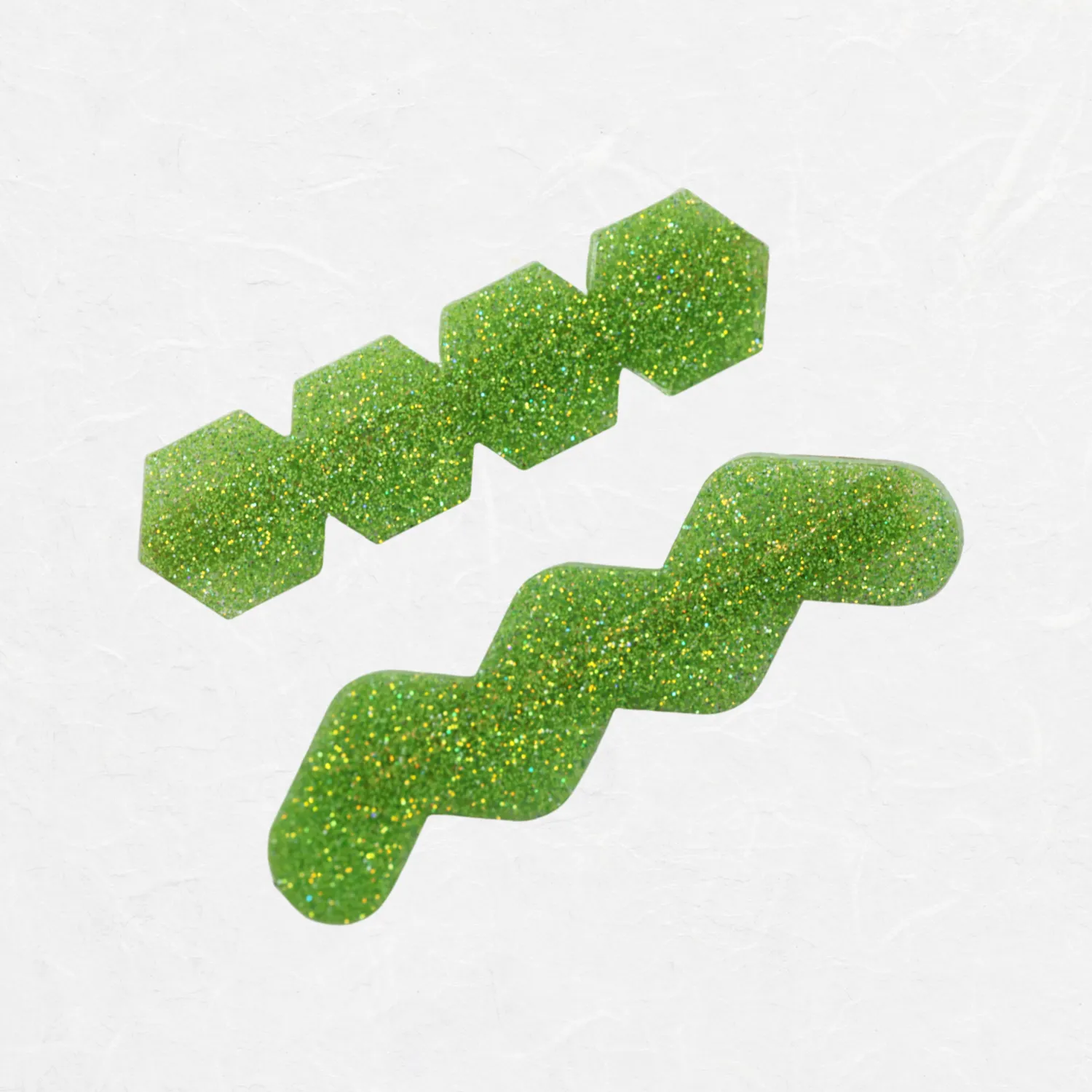 Chartreuse Coco Clip Set