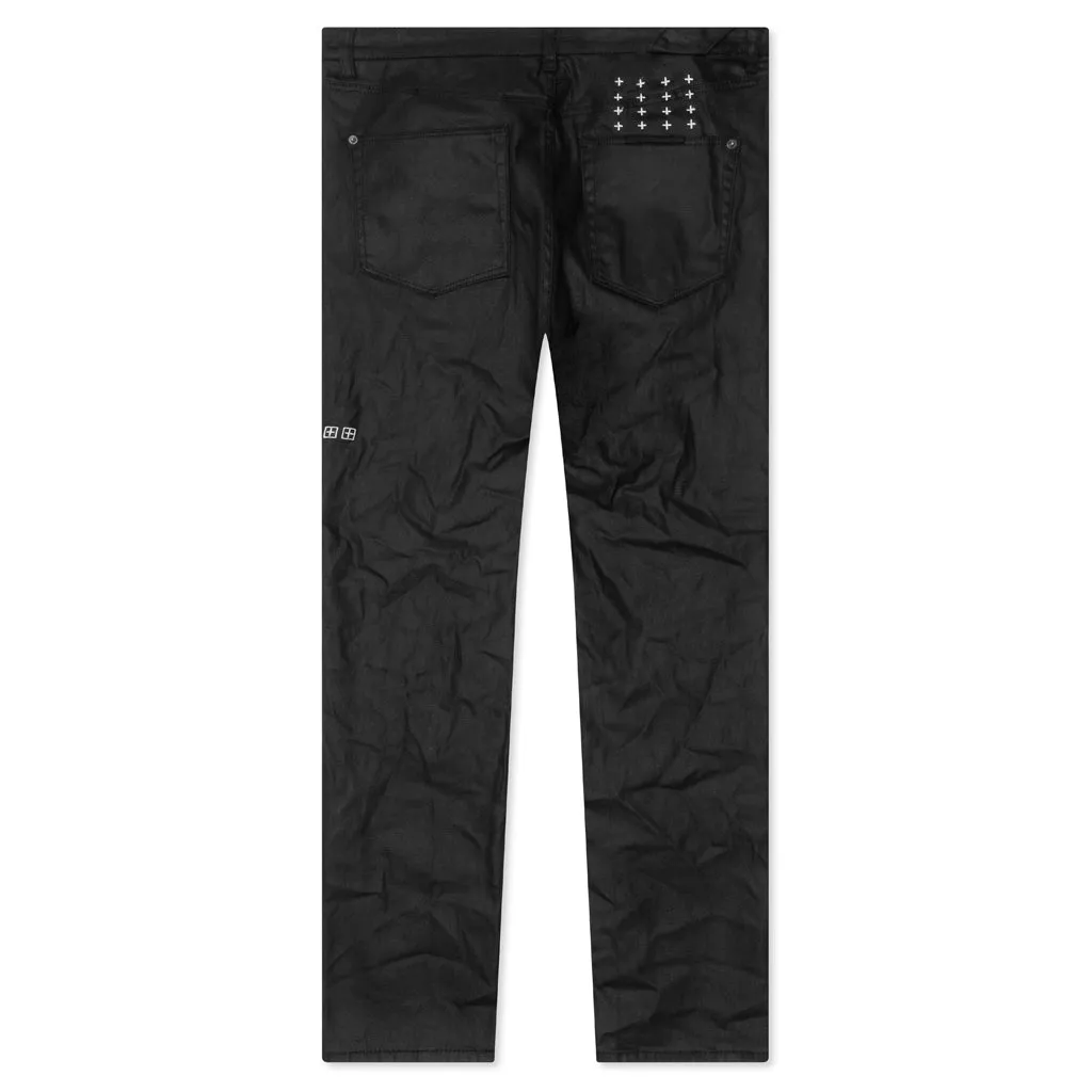 Chitch Waxed Silver Pants - Black