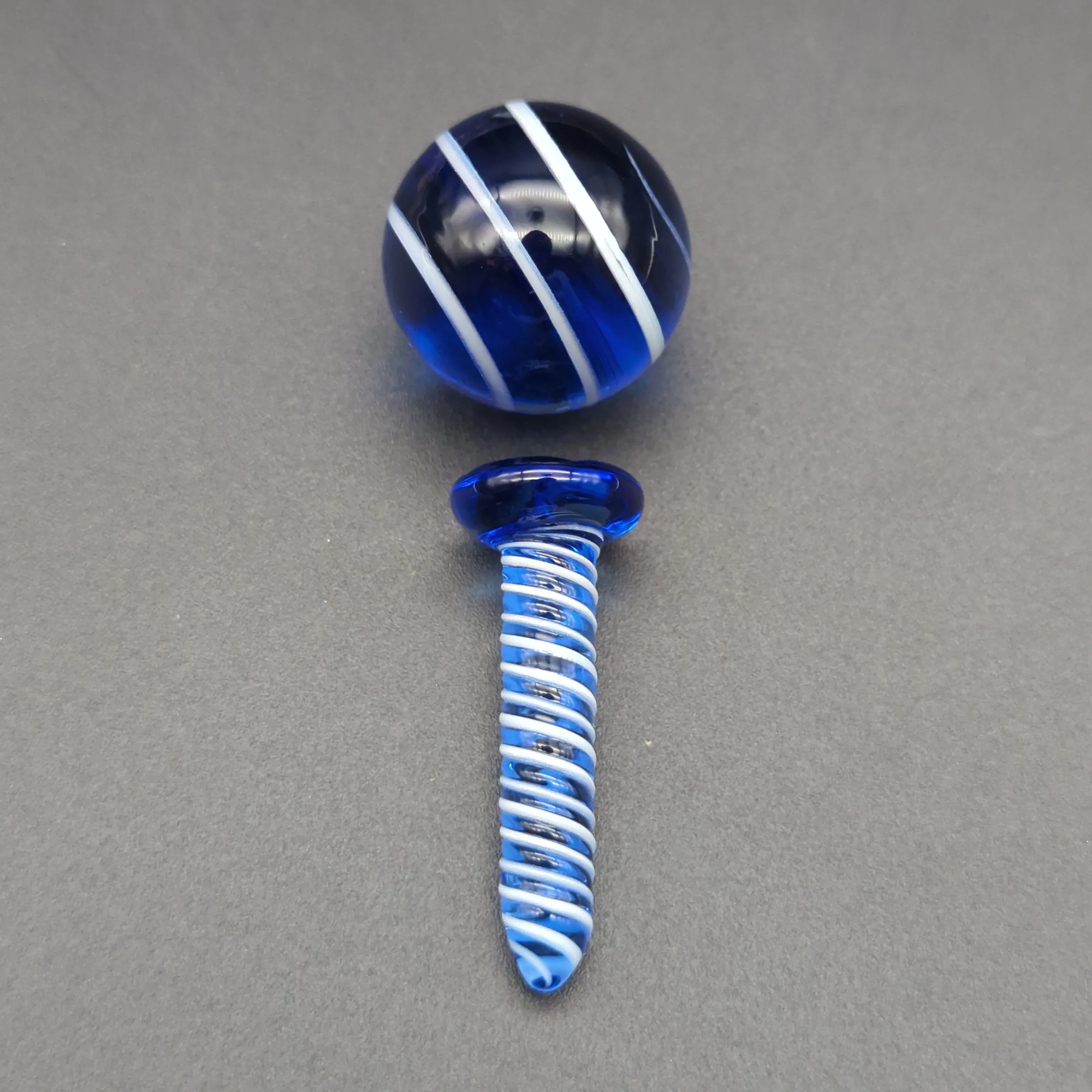 Color Swirl Terp Slurper Screw & Marble Set | 2pc