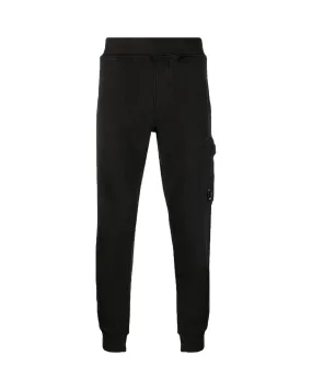 CP Company Brushed & Emerized Diagonal Fleece Cargo Track Pants Nero