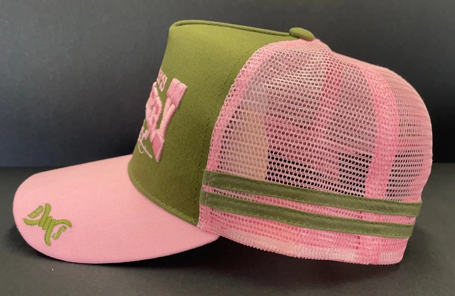 Drovers Saddlery Cap - Pink/Khaki