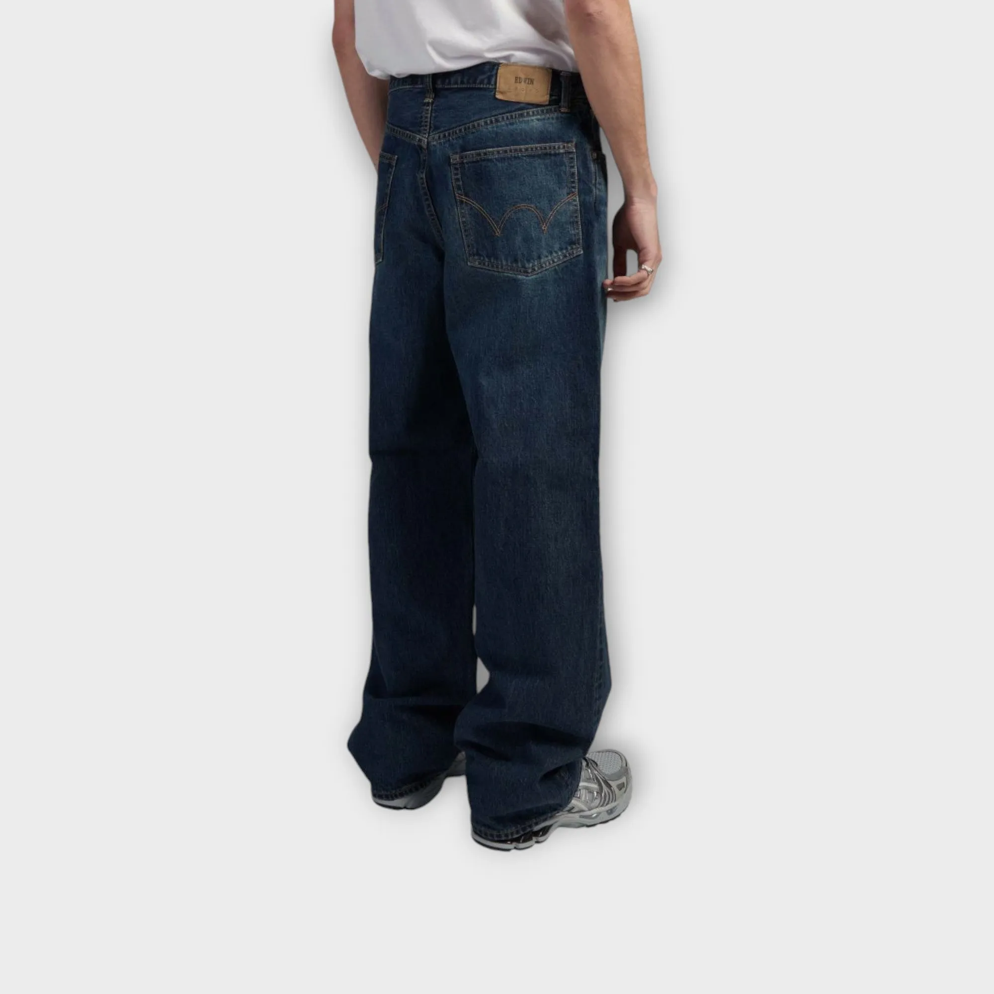 Edwin Wide Pants Jeans I Dark Blue Used