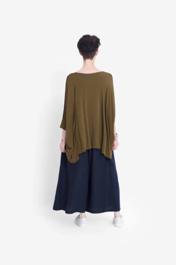 Elk The Label - Wide Stretch Top - Dark Citronelle