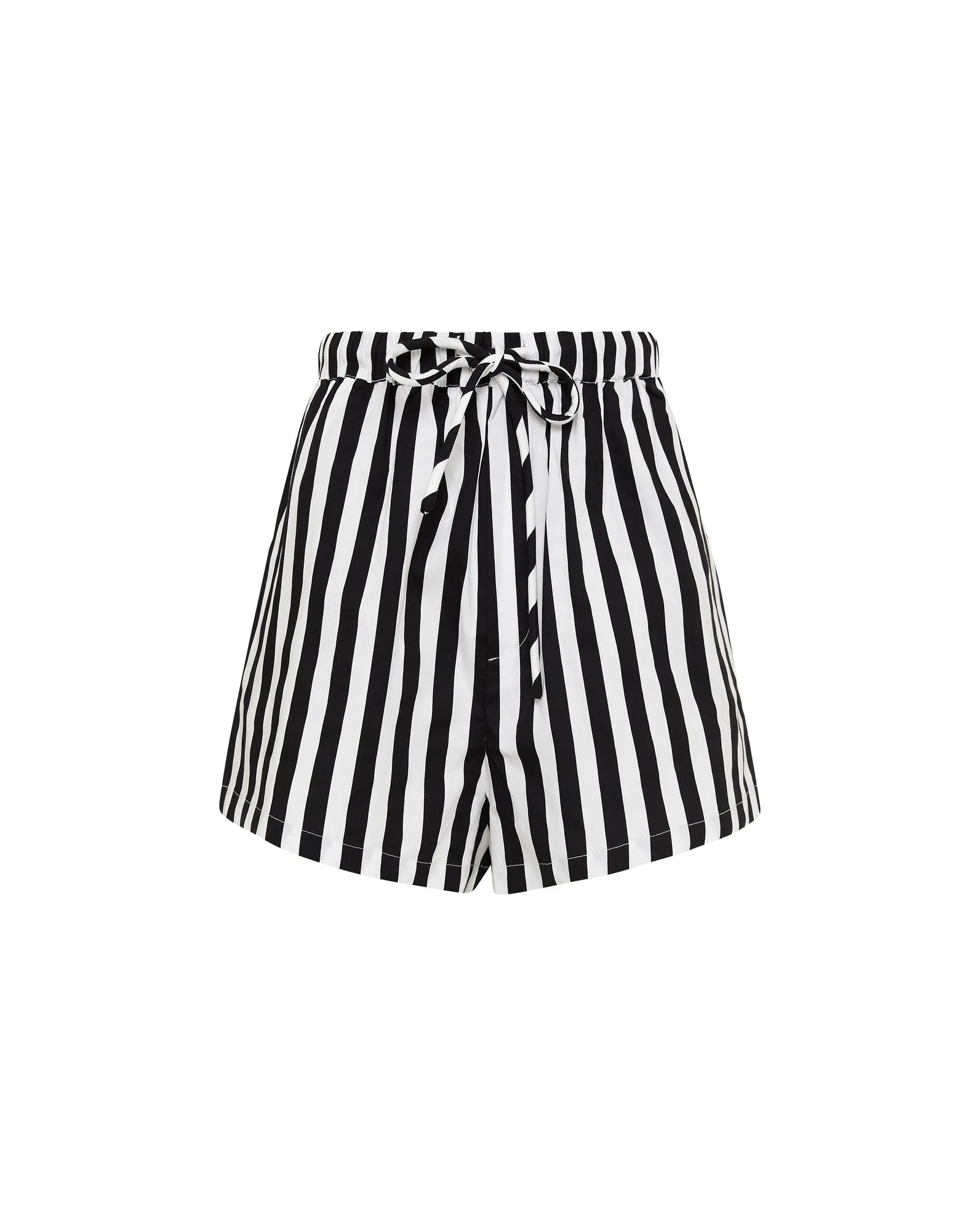 EVERYDAY SHORT - BLACK/WHITE STRIPE