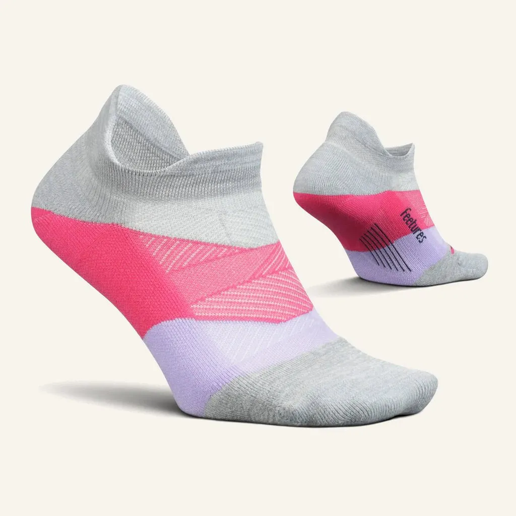 Feetures Elite Light Cushion No Show Tab Socks - Gradual Gray