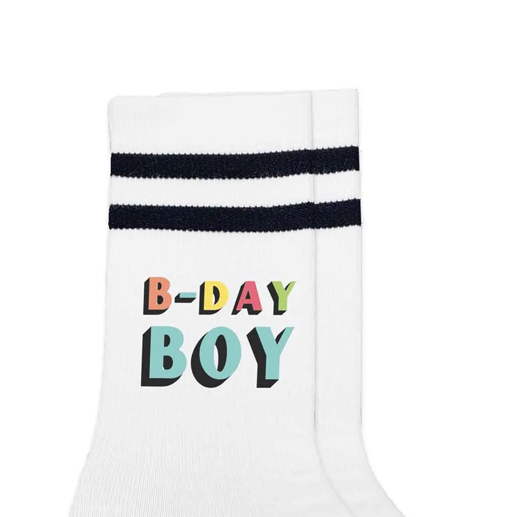 Fun Birthday Socks for the Birthday Boy