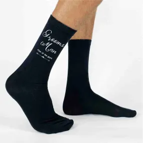 Groomsmen Wedding Party Socks with Fun Saying