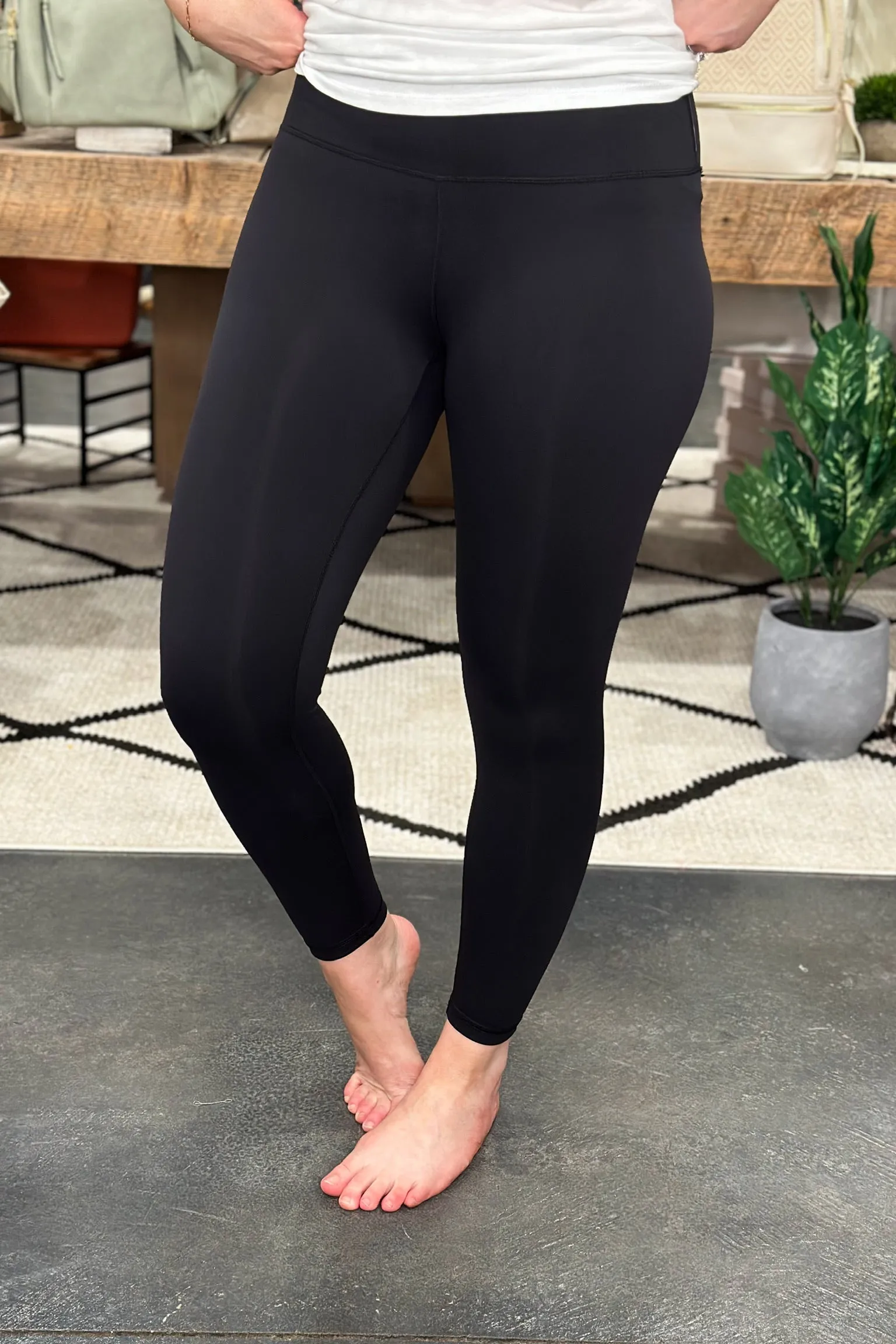 High Waist Black Capri Legging