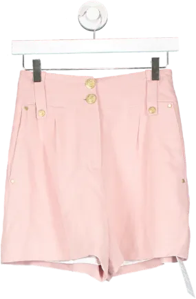 Holland Cooper Pink Tailored Linen Short UK 6