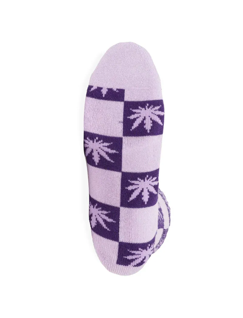 Huf Checkered Plantlife Sock Purple