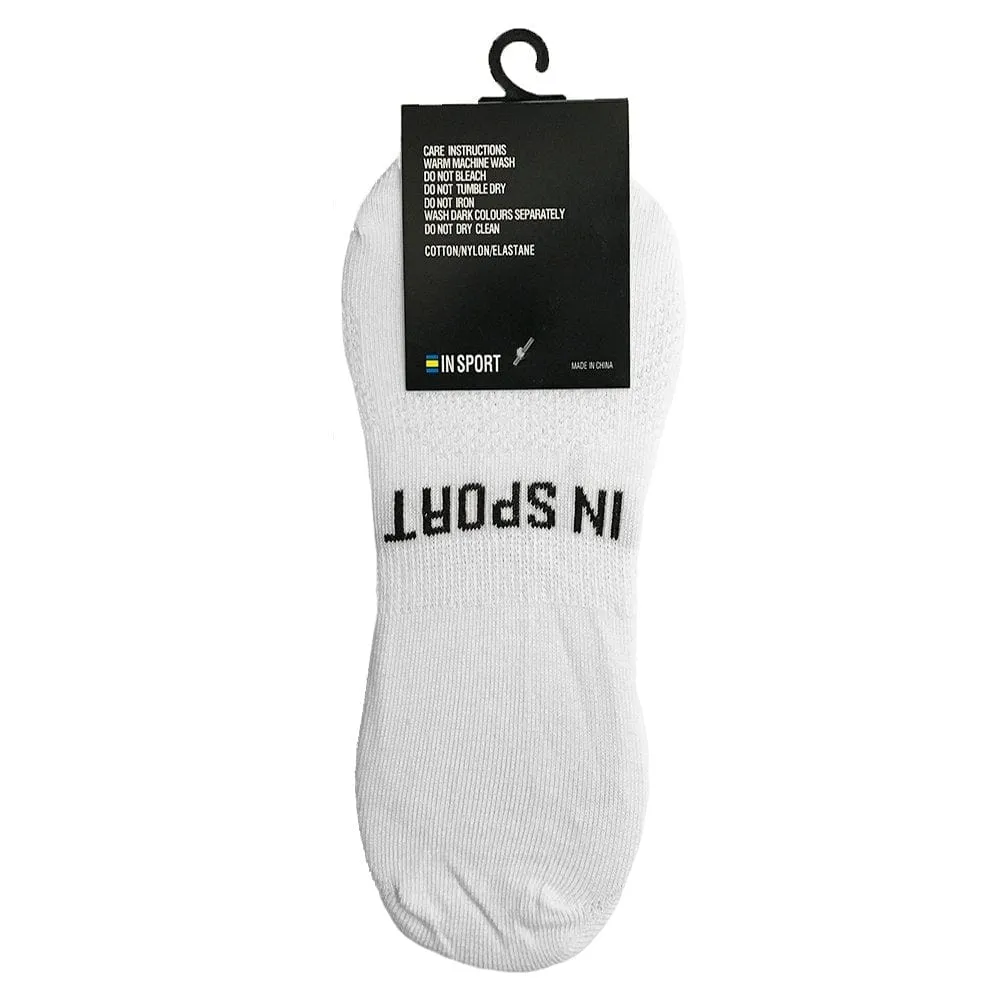 INSPORT NO SHOW INVISIBLE 3 PACK WHITE SOCKS