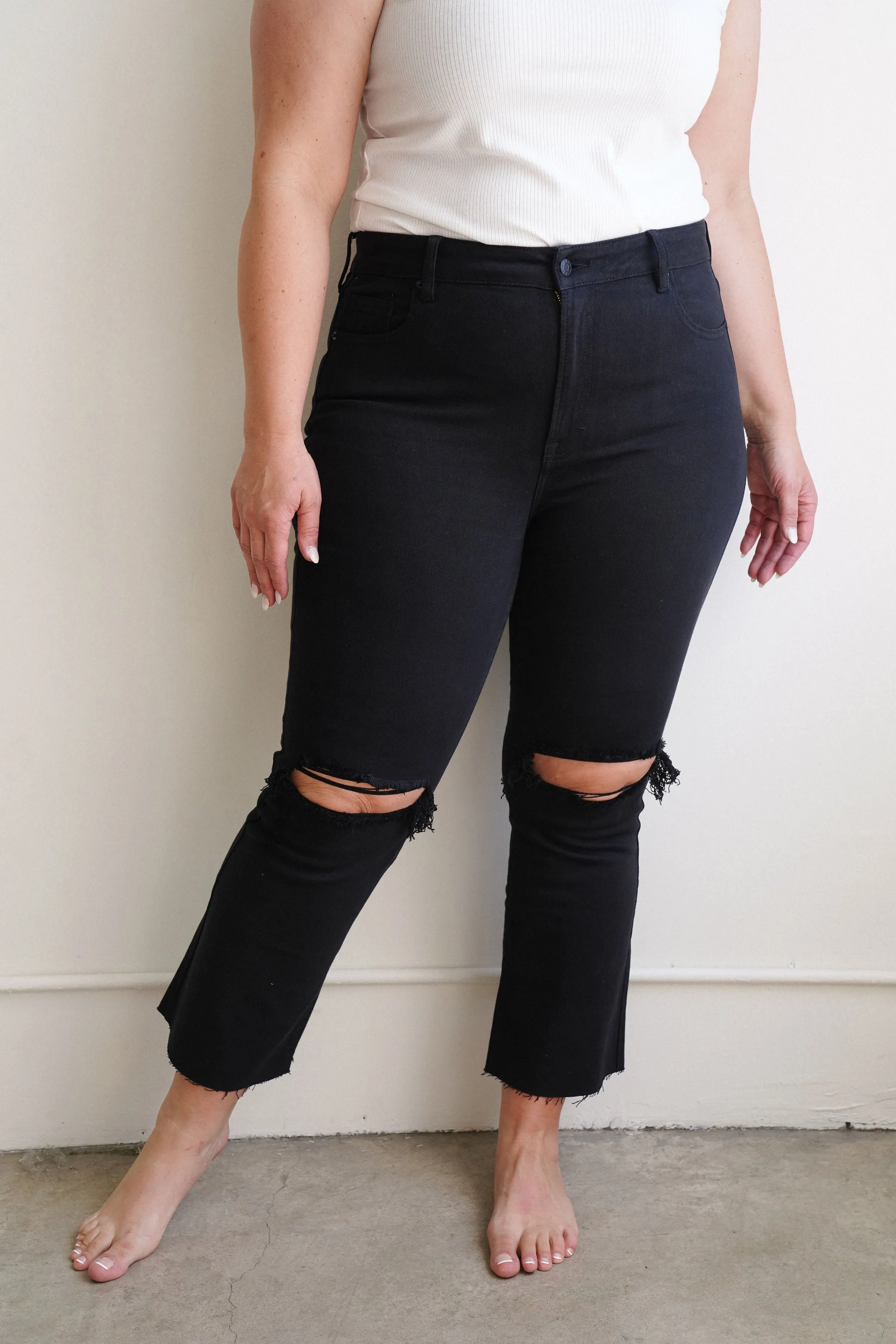 Kate Crop Boot Cut Jeans