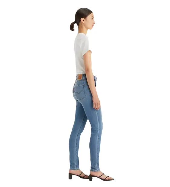 Levi's women's high-waisted jeans trousers 721 High Rise Skinny light blue