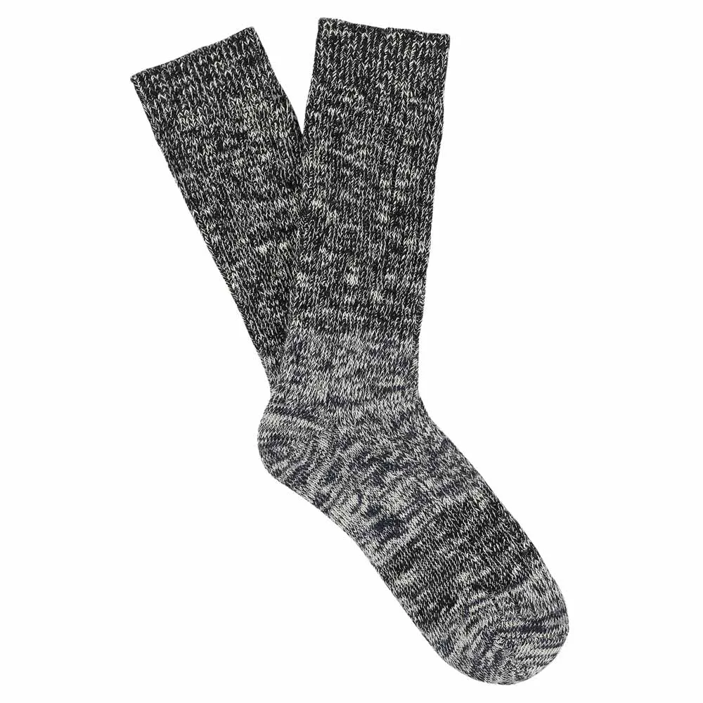 Melange Block Socks Black / Blue