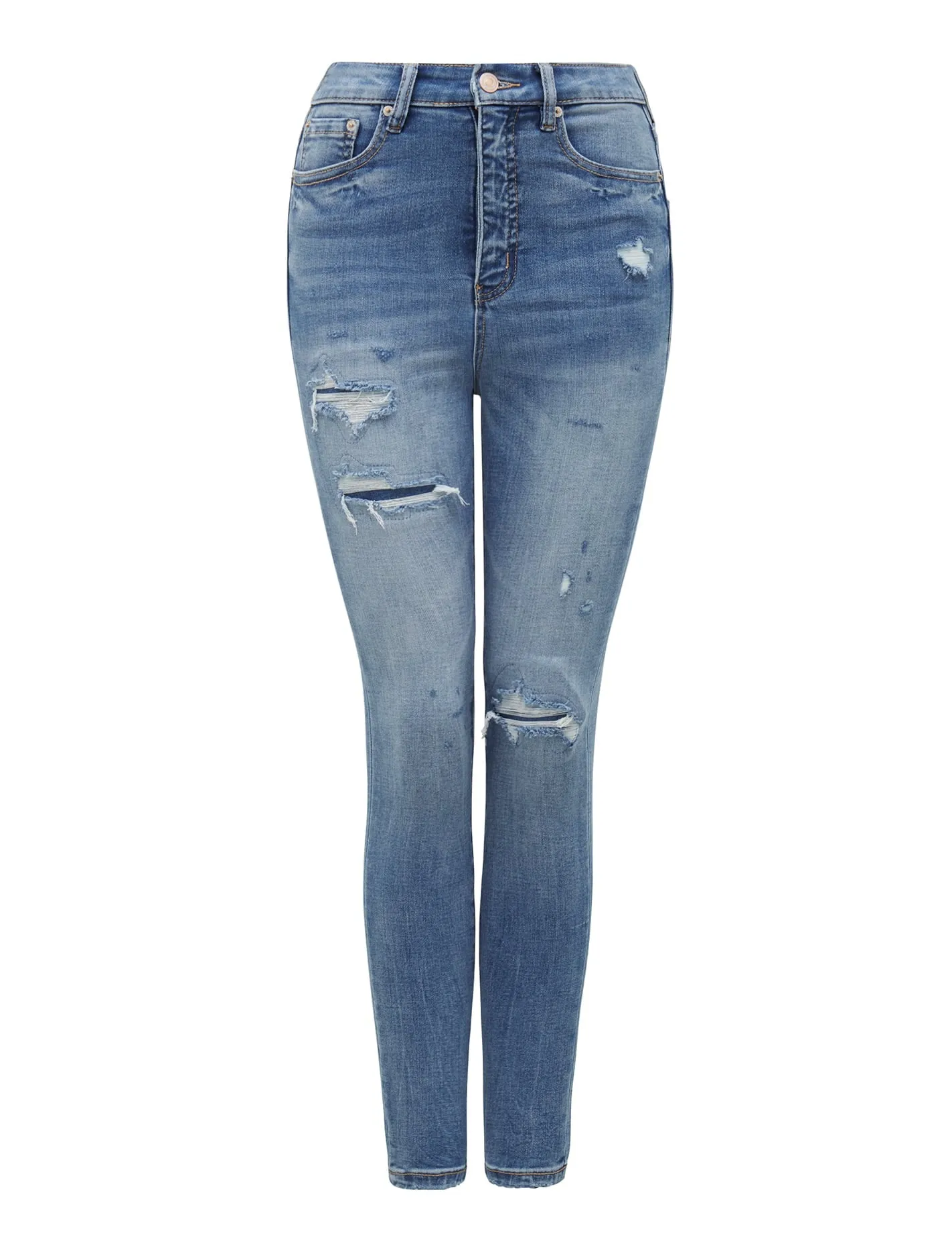 Mila Cropped High-Rise Skinny Jeans