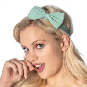 Mint Green Vintage Bow Detail Headband