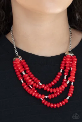 Paparazzi Accessories - Best POSH-ible Taste - Red Necklace