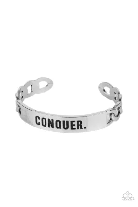 Paparazzi Accessories - Conquer Your Fears - Silver Bracelet