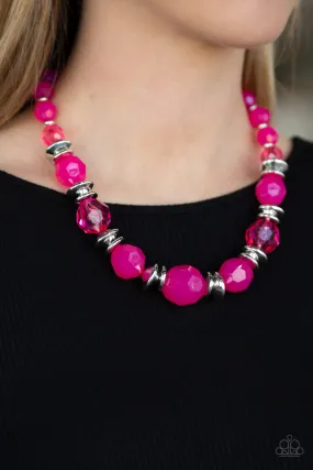 Paparazzi Accessories - Dine And Dash - Pink Necklace