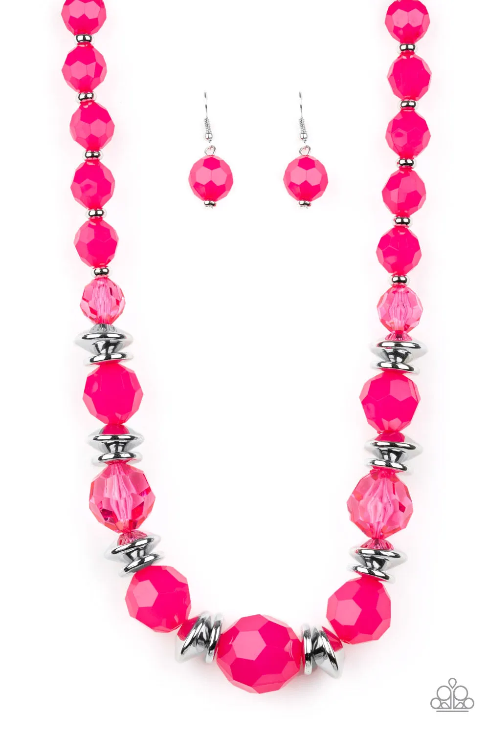 Paparazzi Accessories - Dine And Dash - Pink Necklace