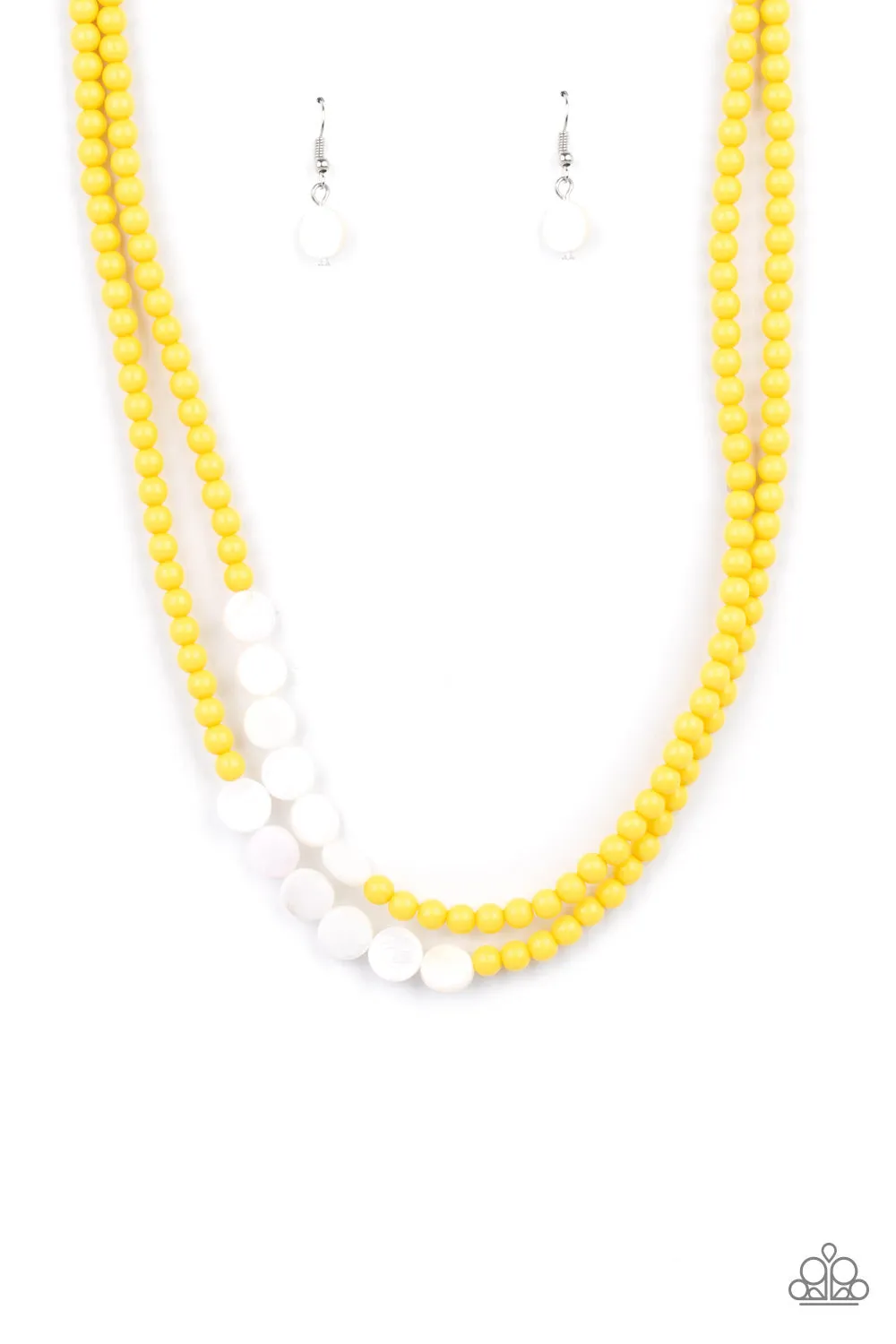 Paparazzi Accessories - Extended STAYCATION - Yellow Necklace