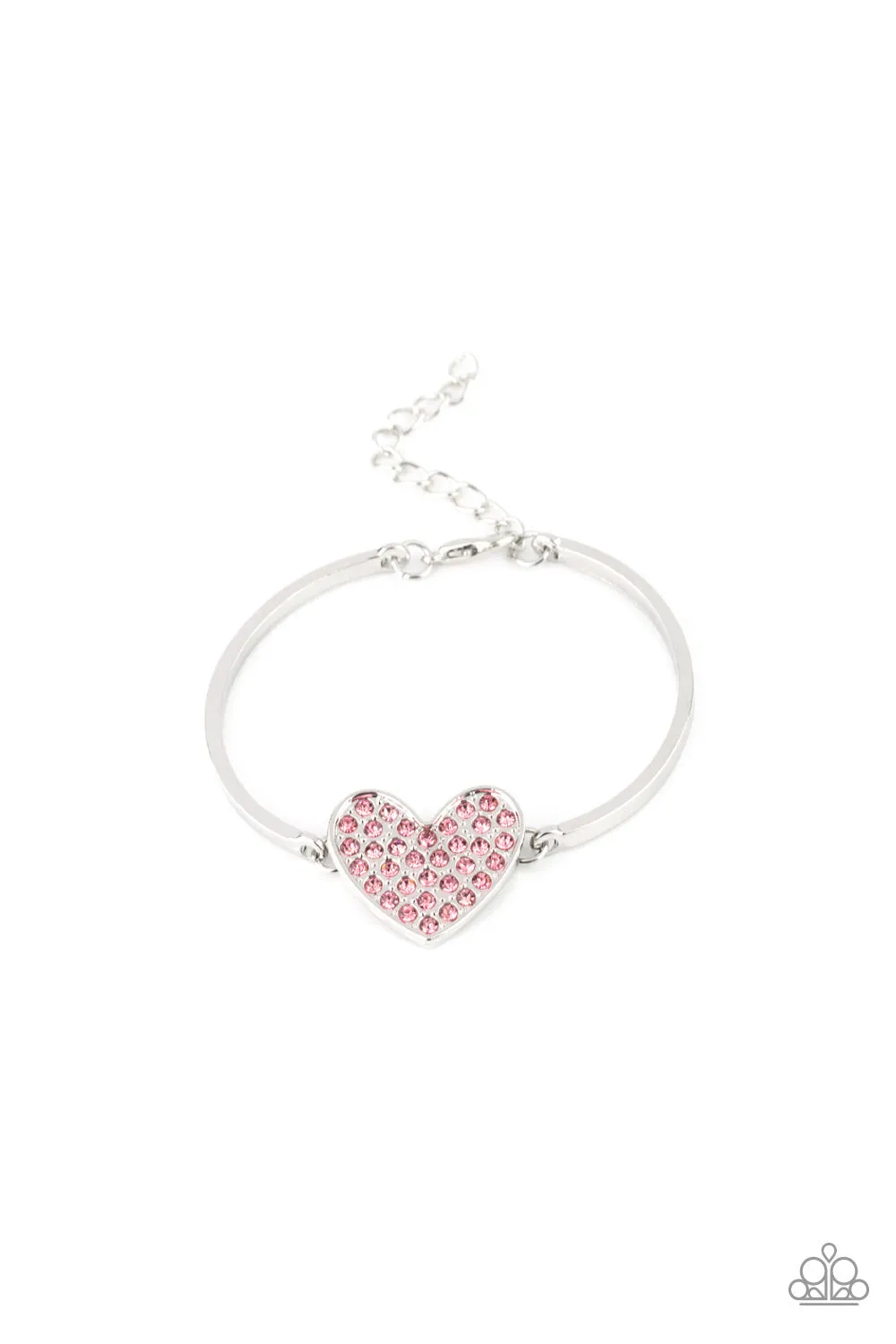 Paparazzi Accessories - Heart-Stopping Shimmer - Pink Bracelet