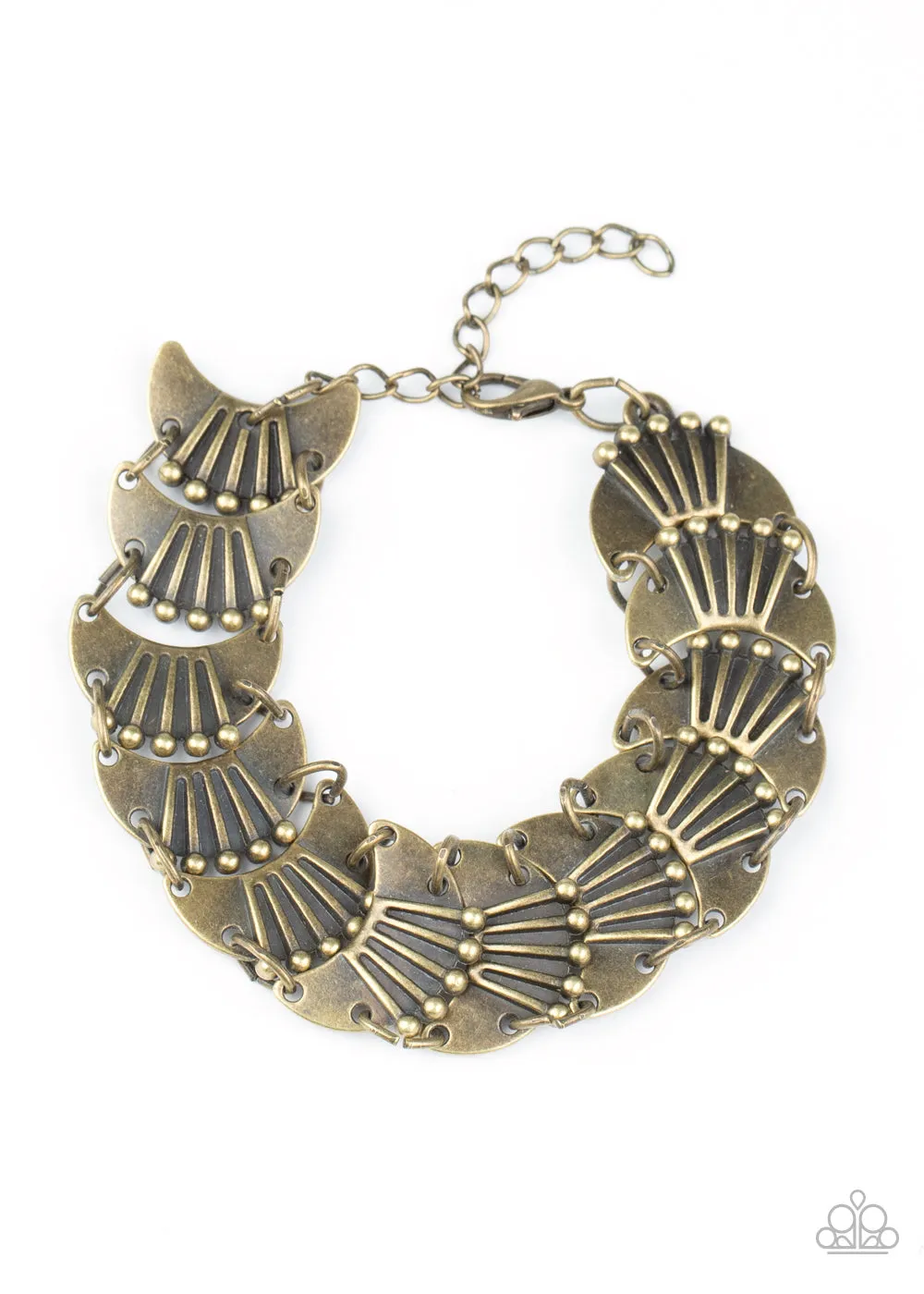 Paparazzi Accessories - Moonlit Mesa - Brass Bracelet