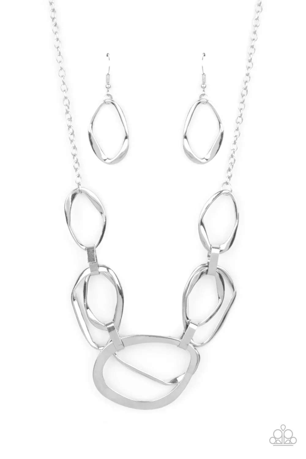 Paparazzi Accessories - Prehistoric Heirloom - Silver Necklace