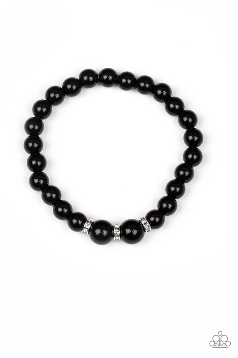 Paparazzi Accessories - Radiantly Royal - Black Bracelet