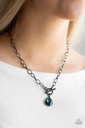 Paparazzi Accessories - So Sorority - Blue Necklace