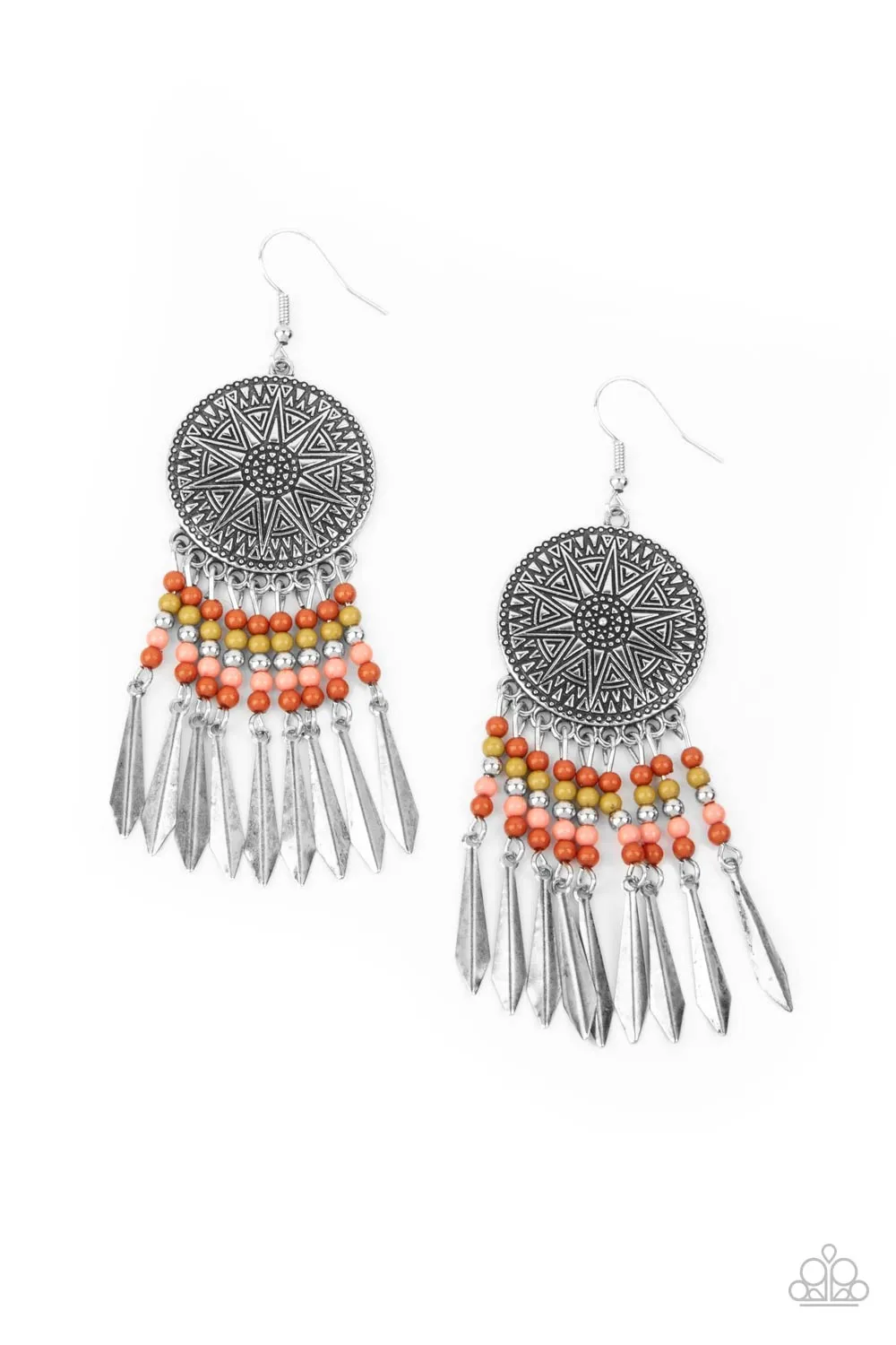 Paparazzi Accessories - Sun Warrior - Multi Earrings