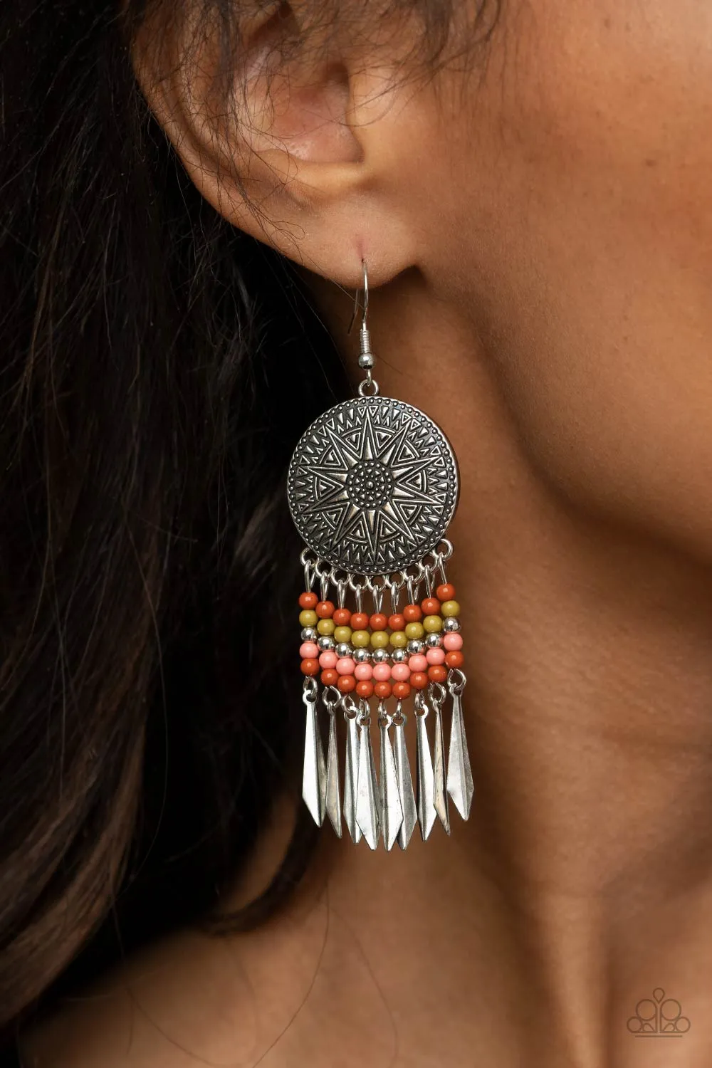 Paparazzi Accessories - Sun Warrior - Multi Earrings