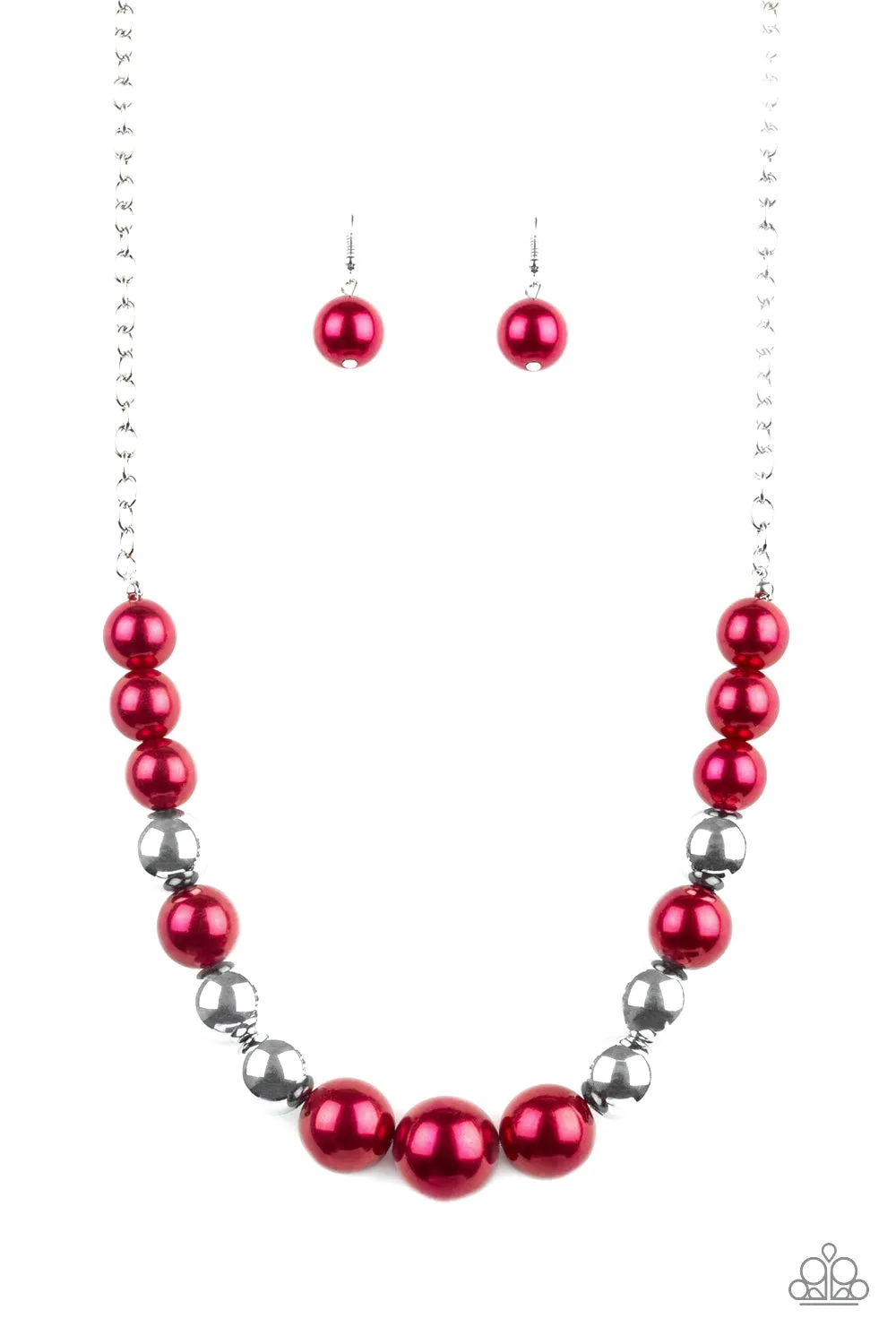 Paparazzi Accessories - Take Note - Red Necklace