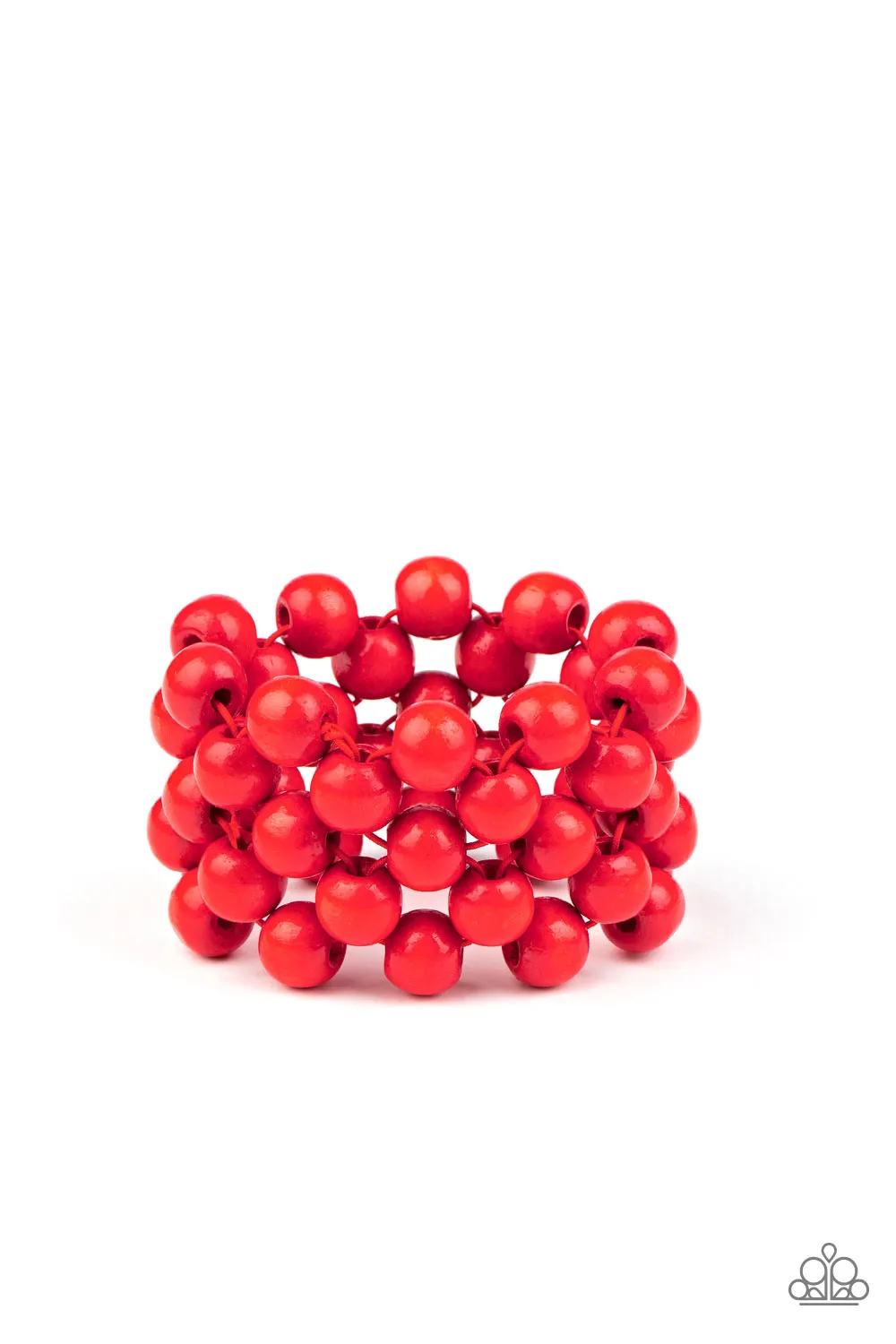 Paparazzi Accessories - Tiki Tropicana - Red Bracelet