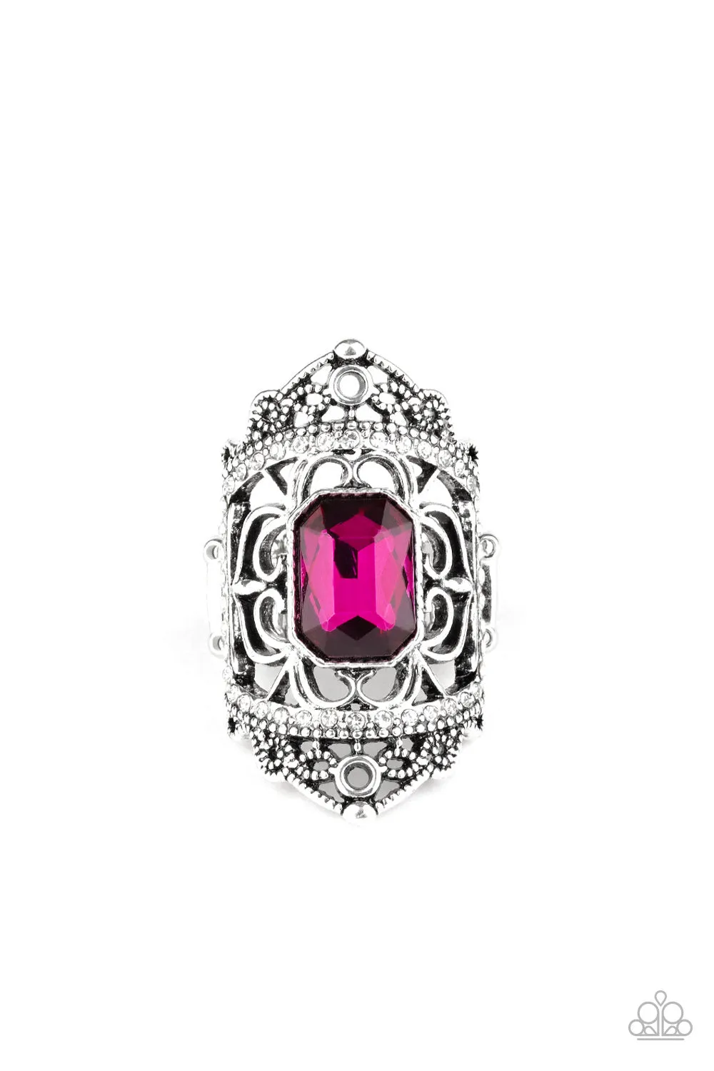 Paparazzi Accessories - Undefinable Dazzle - Pink Ring