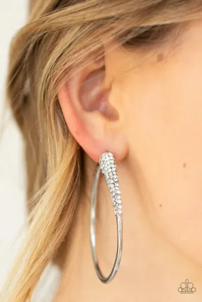 Paparazzi Accessories - Winter Ice - Silver Earrings