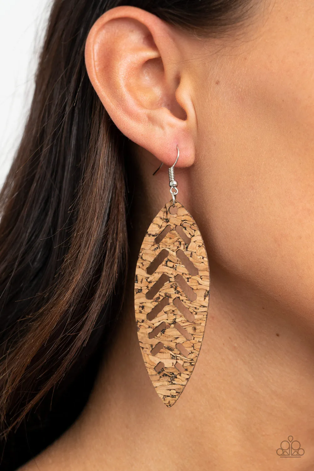 Paparazzi Accessories - You're Such a CORK - Earrings