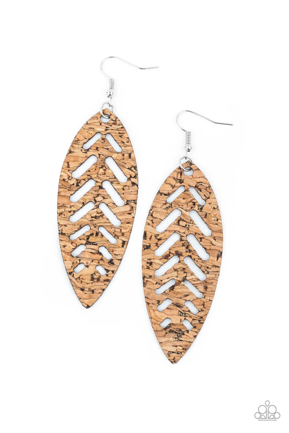 Paparazzi Accessories - You're Such a CORK - Earrings