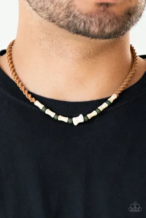 Paparazzi Beach Shark - Green Necklace