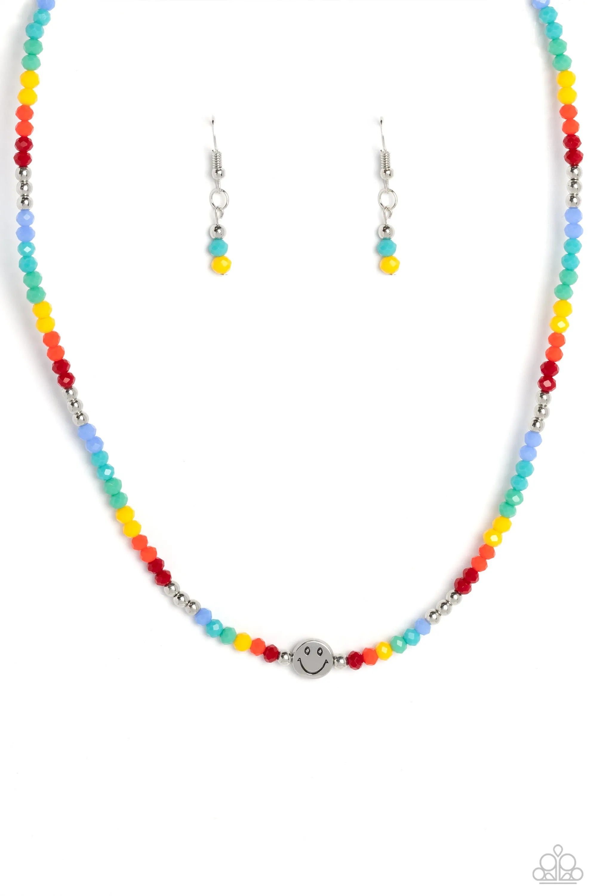 Paparazzi Beaming Bling Multi Color Beads Necklace