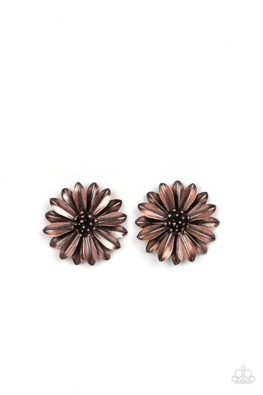 Paparazzi Daisy Dilemma - Copper Earrings